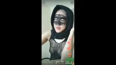 Ukhti Hijab Hitam Daster Cantik Live Kasur